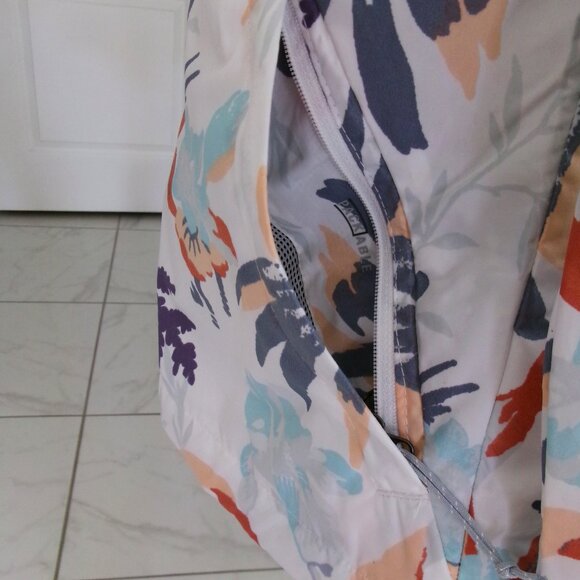 New Columbia Side Hill New Moon Magnolia Floral Print Windbreaker Jacket M - Picture 10 of 16